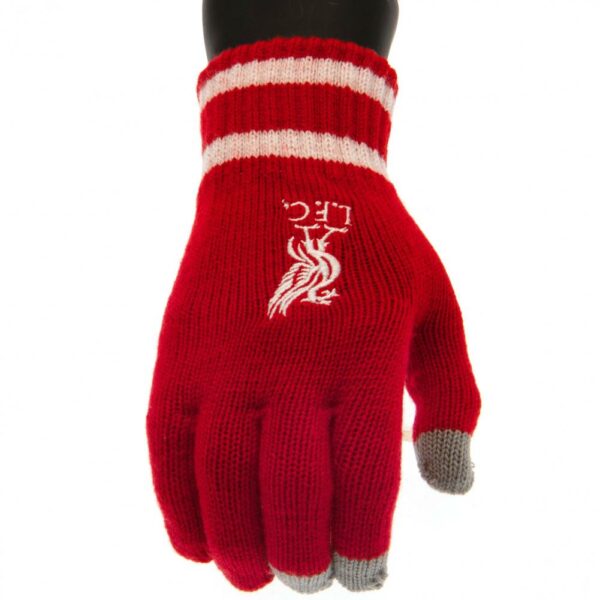 Liverpool FC Touchscreen Knitted Gloves-Youths