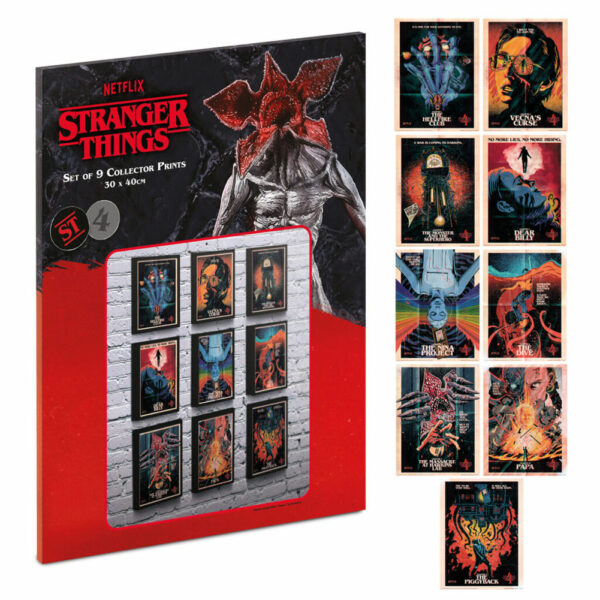 Stranger Things 4 - Set of 9 Collector Prints