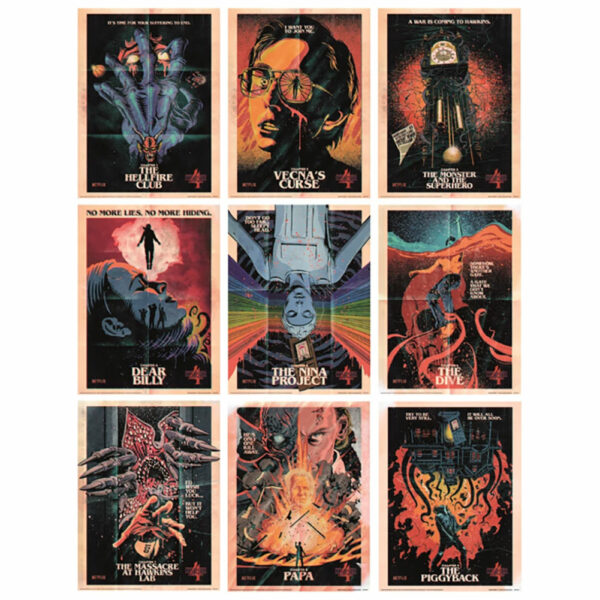 Stranger Things 4 - Set of 9 Collector Prints